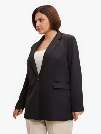 Oversized Blazer for Women – Tailored Black Blazer Jacket for Work & Events 1