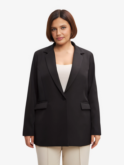 Oversized Blazer for Women – Tailored Black Blazer Jacket for Work & Events